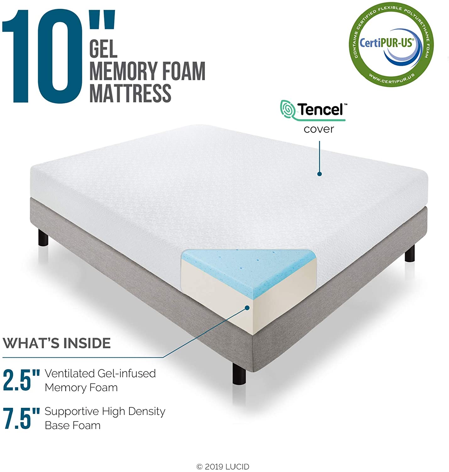 Best Gel Memory Foam Mattress - Plant Based Gel Foam Mattress ...