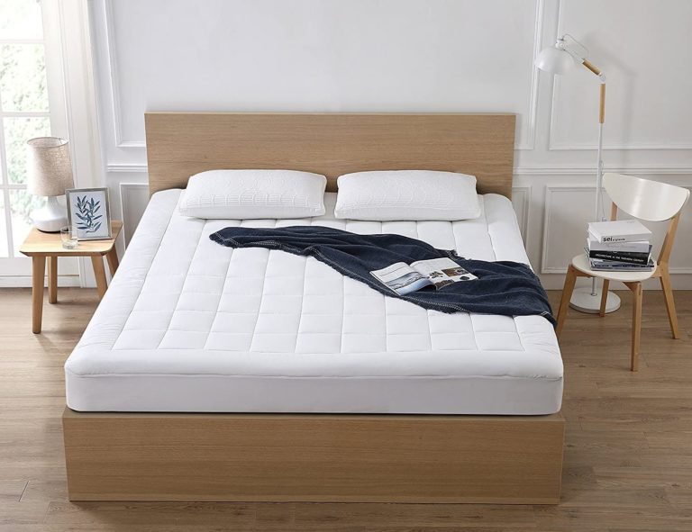 sleep philosophy cotton rich filled queen mattress pad