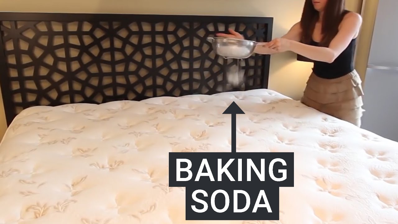 baking soda on memory foam mattress