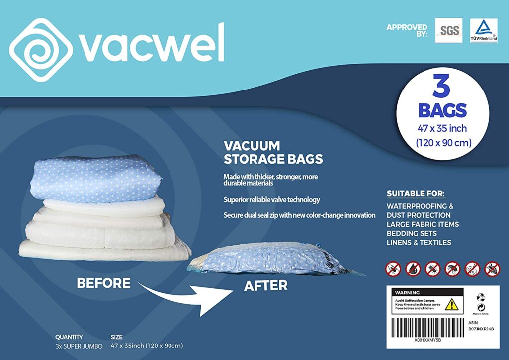 Vacwel XXL (Jumbo) Mattress Vacuum Bag