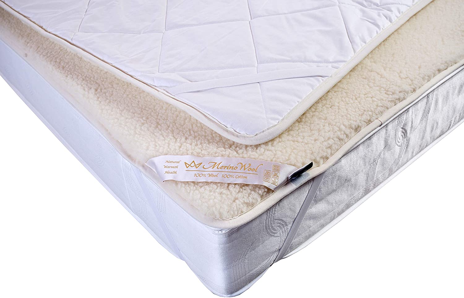 herrington all-natural reversible mattress pad