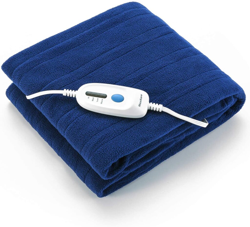 MaxKare Electric Blanket with Four Temperature Settings